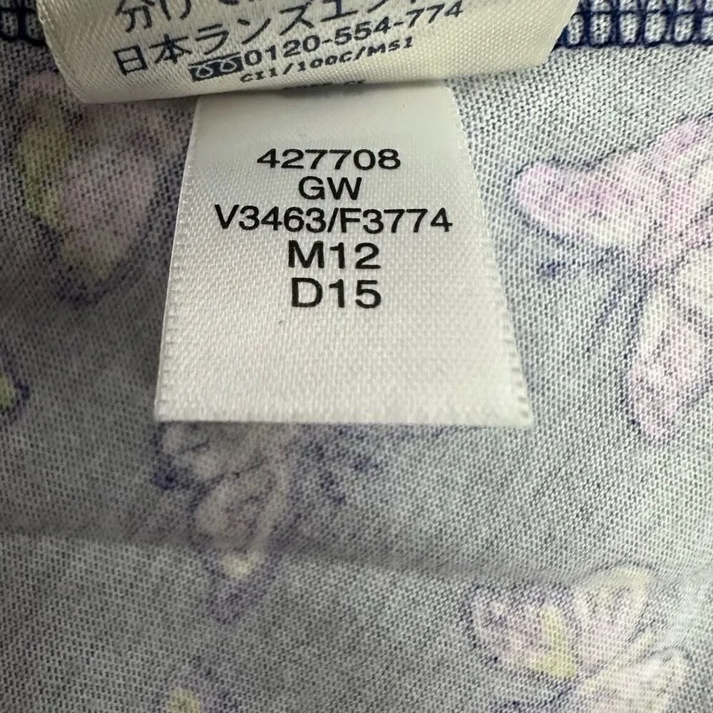 Lands End 6X Blue Butterfly Print Dress